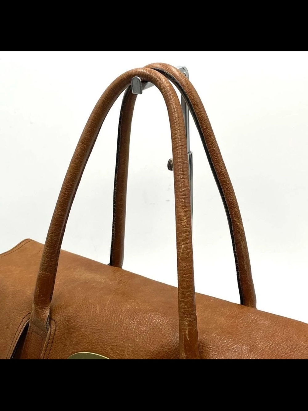 Mulberry Two-Tone Brown Patchwork Shoulder Bag - Picture 7 of 11